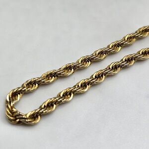 "5/$25" Unisex Goldtone Twisted Rope 24 inch Chain